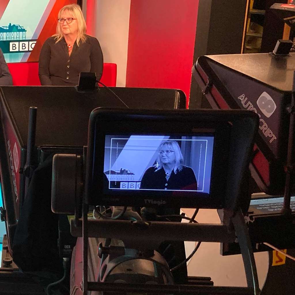 Karen on camera